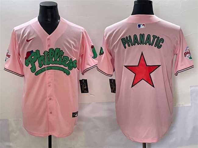 Men%27s Philadelphia Phillies Pink Phanatic Limited Stitched Jersey->philadelphia phillies->MLB Jersey